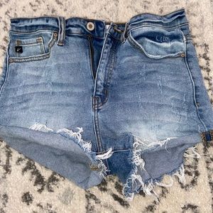 High wasted jean shorts